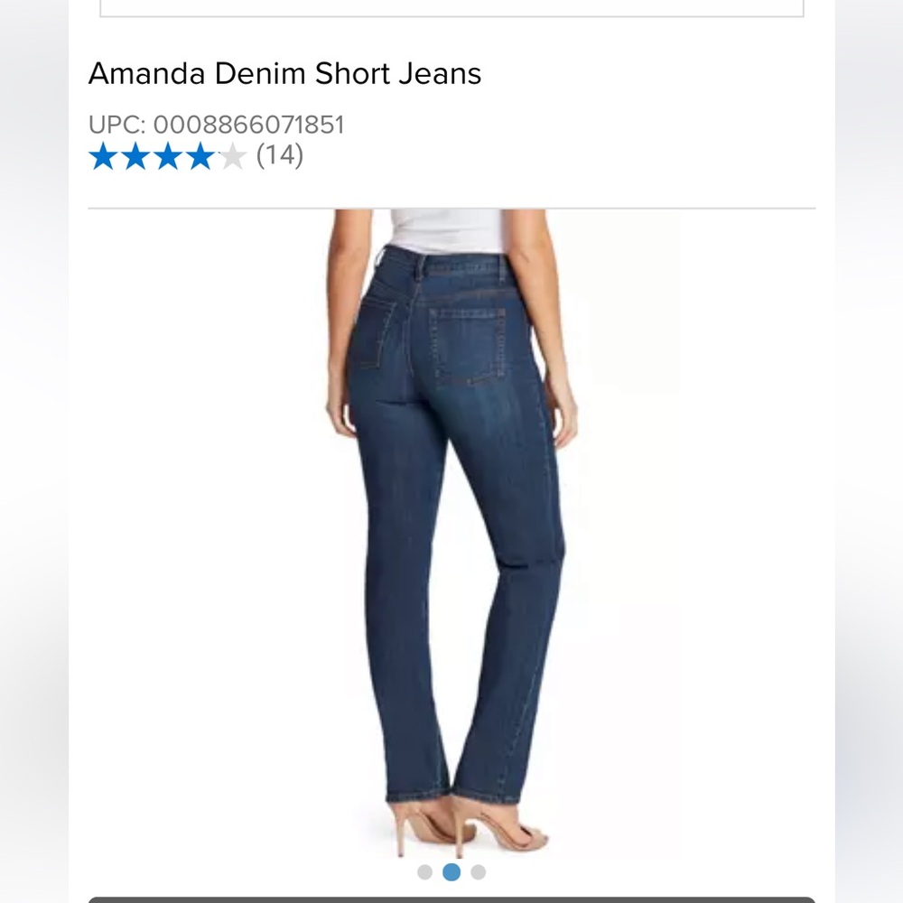 Gloria Vanderbilt Amanda jeans in size 6 short. NWT. Retail 48 - Picture 2 of 9